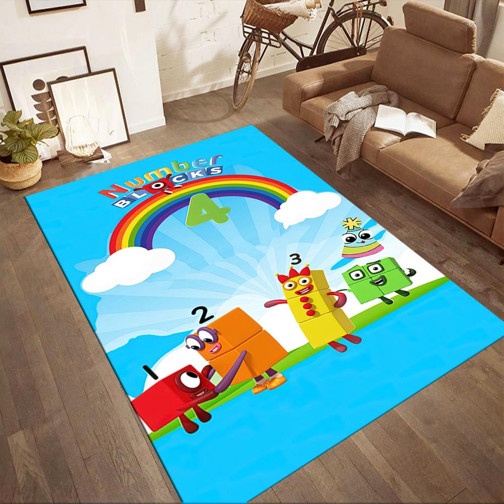 Numberblocks Area Rug Suitable For Outdoor Study Room Balcony Bedrooms Antislip Rug Decorate Offices Best For Christmas