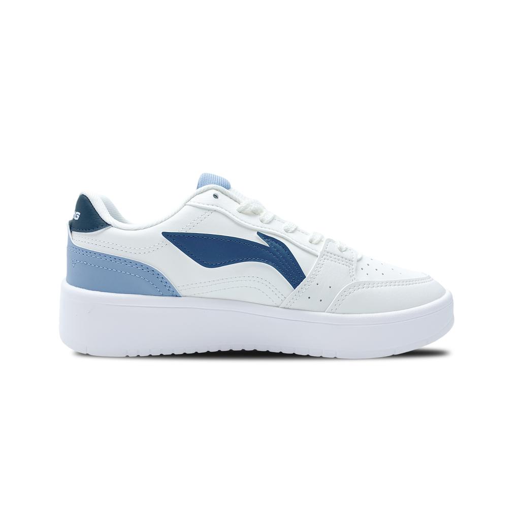 Li Ning Sycee 2 Slip Resistant Cushioning Abrasion Resistant Low top Skateboard Shoes Men's White Blue AGCT339-4(Team188-)