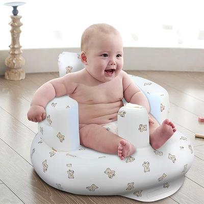 Baby Inflatable Sofa Portable Foldable Baby Sofa PVC Multifunctional Seat Practice Sitting Bath Stool Children Bath Chairs