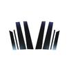 8Pcs  Pillar Posts Glossy Black Fit For Mazda 6 GH1 Liftback 2009 2010 2011 2012 2013 Window Trim Door Side Cover Accessories