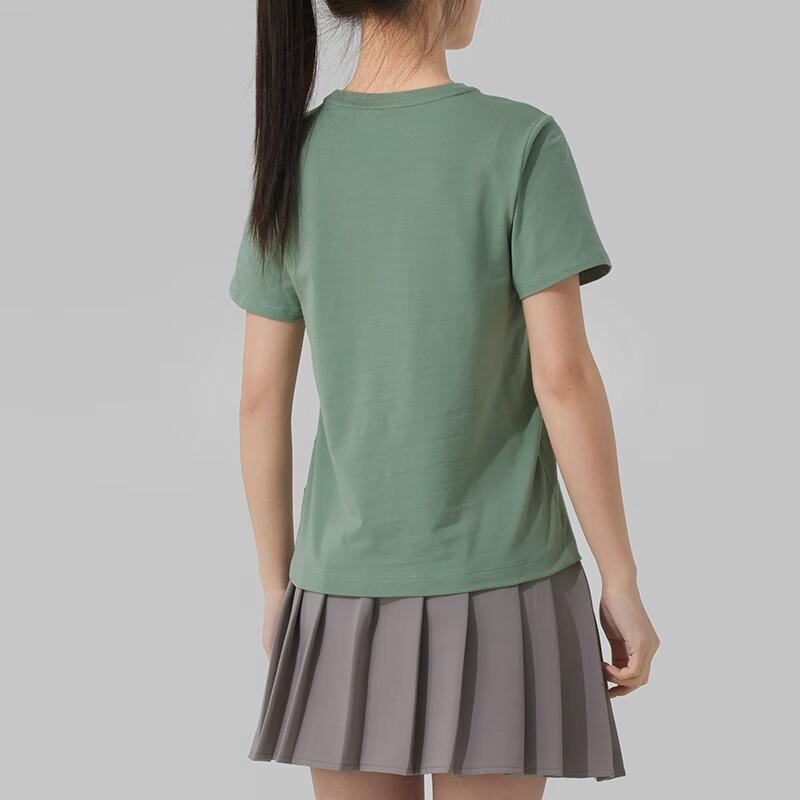Adidas Soft Comfortable Breathable Short Sleeve T-Shirt Women Tops Green JM8804