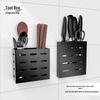 No-Drill Wall-Mounted Kitchen Organizer with Pot Lid & Knife Holder