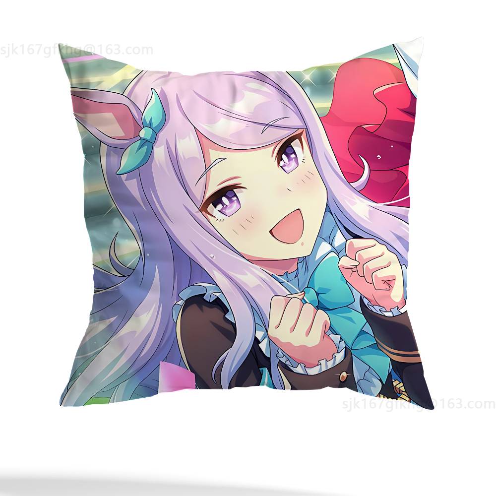 Umamusume Pretty Derby Pillowcase Casual Style Decoration, Suitable for Home Decoration (excluding Pillow Core)