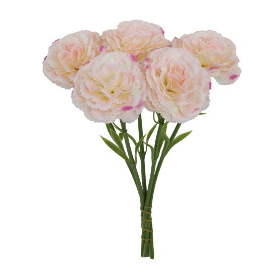 5 Pcs Artificial Faux Silk Carnation Picks 11.4" Fake Carnation Flowers