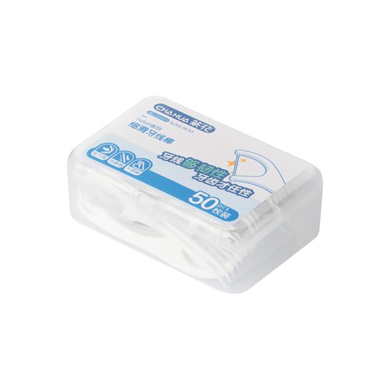 Camellia Dental Floss Picks, 50 Count