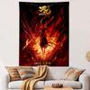 Nezha 2025 Tapestry Wall Hanging, Chinese Myth Movie Art, Epic Animation Wall Decor for Bedroom Dorm