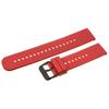 Rubber Watch Strap U27 - Red/Black - 22Mm