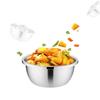 Edelstahlschüssel DIY Kuchen Brot Salat Mixer Abendessen Runde Suppen Reis Schüssel Teller Küche Kochwerkzeuge