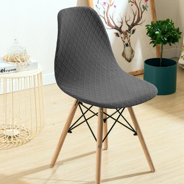 1 /2 /4 /6 Pièces Housse de Chaise en Polyester Élastique Petite Taille Protecteur de Chaise Housse de Siège Pour Hôtel Banquet Fête de Mariage Salle à Manger