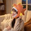 Soft Skin-friendly Plush Anglerfish Hat Cotton Filled Fish Headwear Party Photo Prop Hat  Fantasia