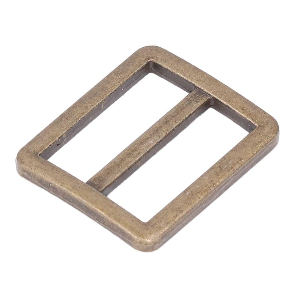 10pcs Glossy Finish Metal Slide Buckle Wear Resistant Adjustable Buckle DIY Project