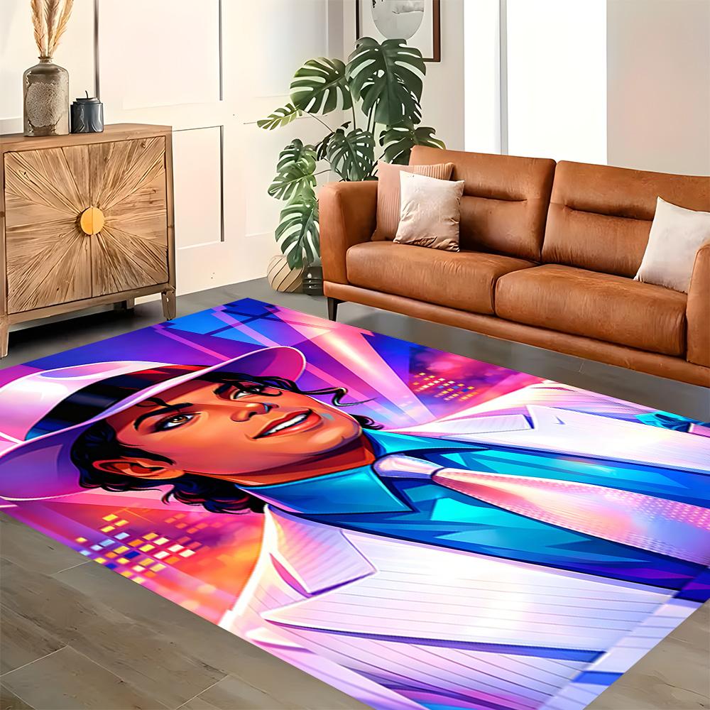 Michael Jackson Dance Icon Rug for Living Rooms, Bedrooms, Home Décor, and As Gifts.