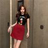 Plus Size Denim Midi Skirt - High Waist Casual Spring/Summer A-Line Bodycon Skirt for Women