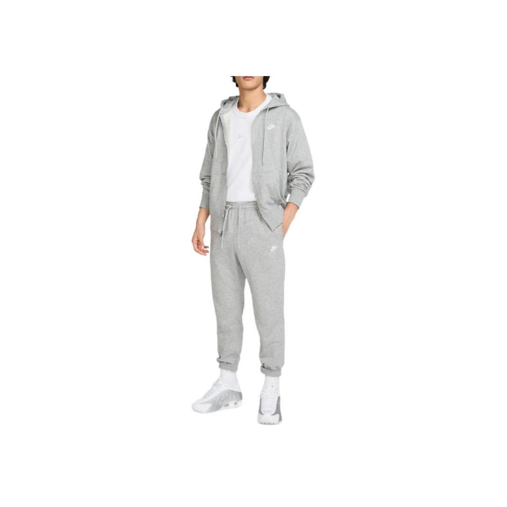 Nike Loose Fit Lace-Up Tapered Knit Sports Pants Men bottoms Gray FN3802-063