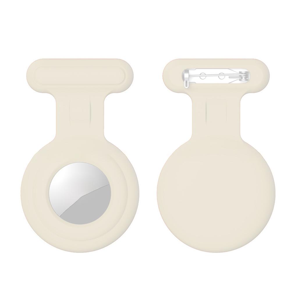 Hidden Airtag Holder for Kids GPS Tracker Silicone Air tag Holder with Brooch Pin, Airtags Clip Child/Elderly/Backpack/Luggage
