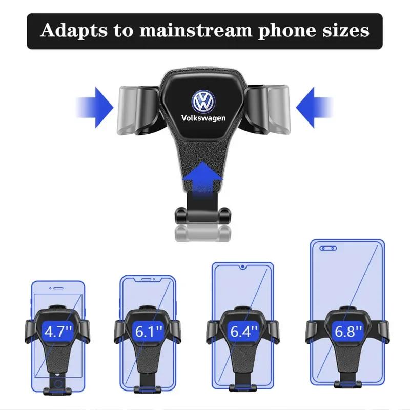 hijk1 ·Gravity Car Mount GPS Mobile Phone Holder Vent Clip Installation For VW R Line GTI Atlas Jetta Touareg Variant Golf Polo Taos
