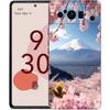Japan Mount Fuji Painting Cherry blossom Phone Case For Google Pixel 9 8 9A 8A 7 7A 6 Pro XL 6A 5G Black Soft Back TPU Cover