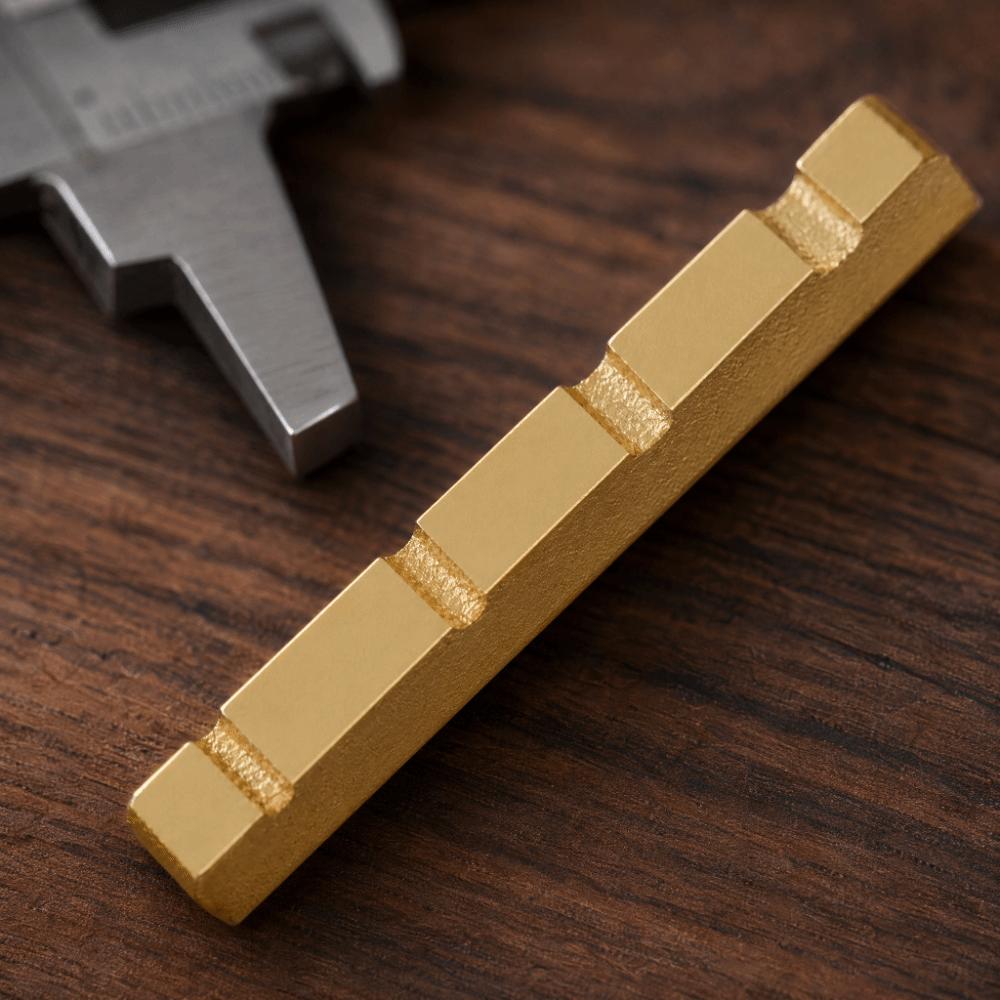 38mm Bass Guitar Nut Pre-Slotted Bass Replacement Nut Durable Electric Bass Nut Electric Bass