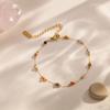 Elegant 18K Gold Titanium Steel Bracelets: European & American Fashion, Non-fading, Women's Versatile Personality Hand Jewelry