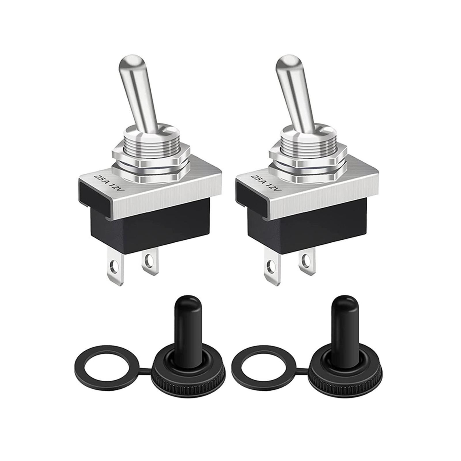 

With Waterproof Cap Toggle Switch 12V 25A Button Type