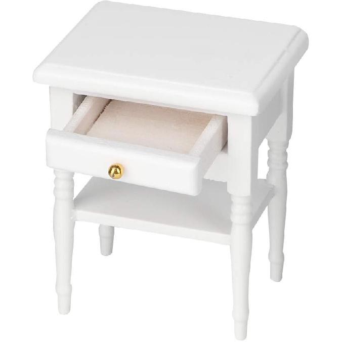 Socobeta Wooden Table Model, Eco-Friendly Lightweight Table Nightstand Model for Girls for Decoration
