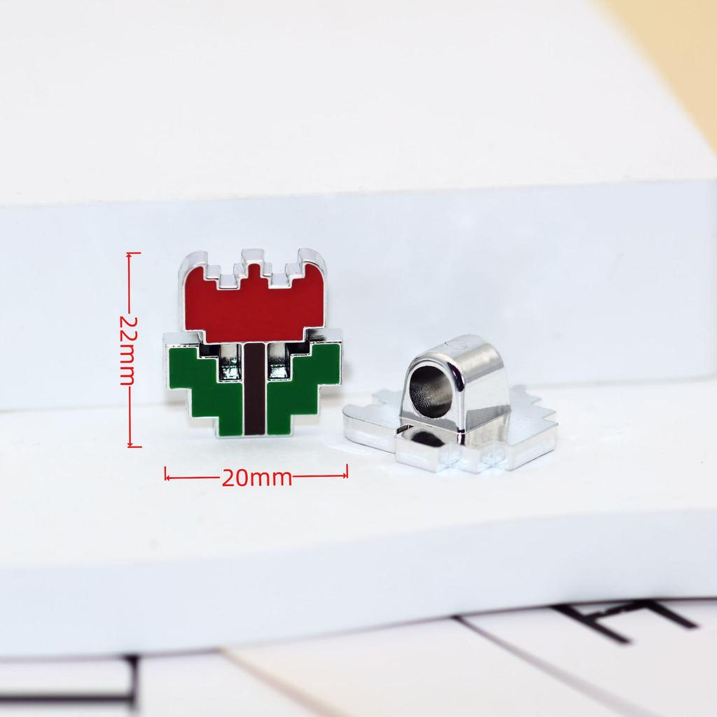 Elegant Matte Silver Teddy Bear Heart Strawberry Jewelry Hair Accessories with Handmade Details