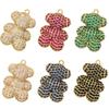 Light Luxury Copper Inlaid With Colored Diamonds Bear Pendant Cute Cartoon Three-Dimensional Standing Strawberry Bear Jewelry Pendant Vd1652