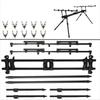 5 Rod Fishing Stand Adjustable Aluminum Rack Sturdy for Anglers
