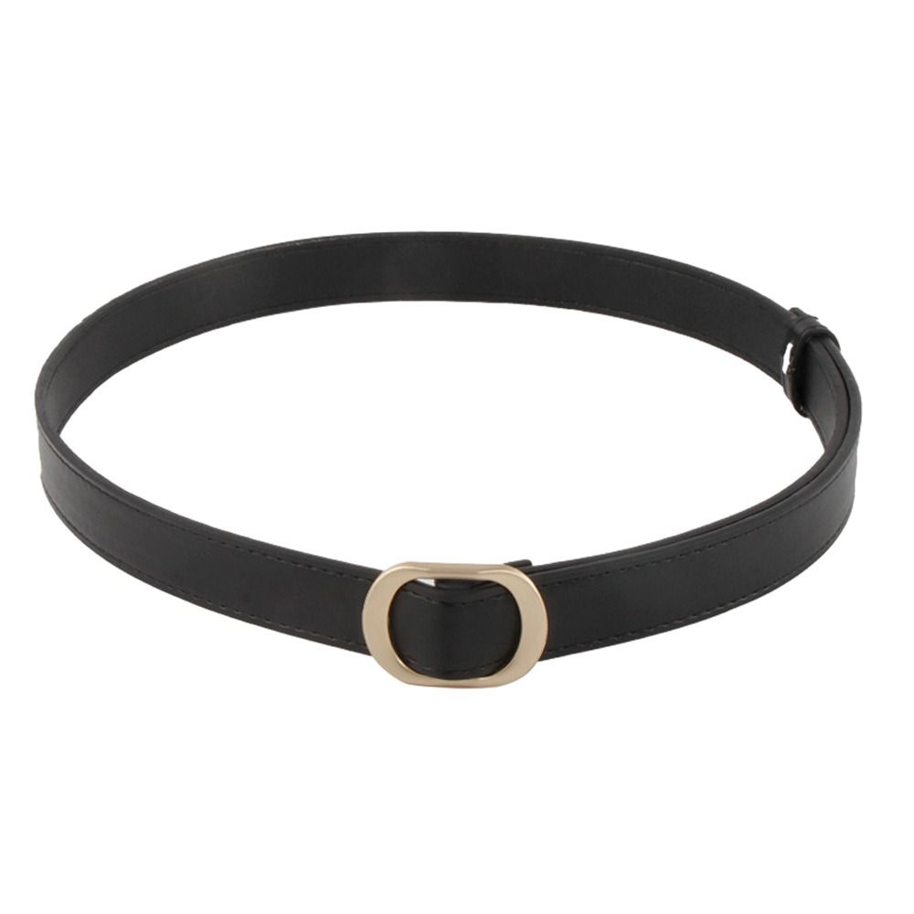 Casual Leather Belt Versatile Trouser Dress Belts Chic Non-Porous Buckle Waistband