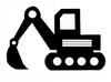 Pendant openwork decoration EXCAVATOR bob yellow
