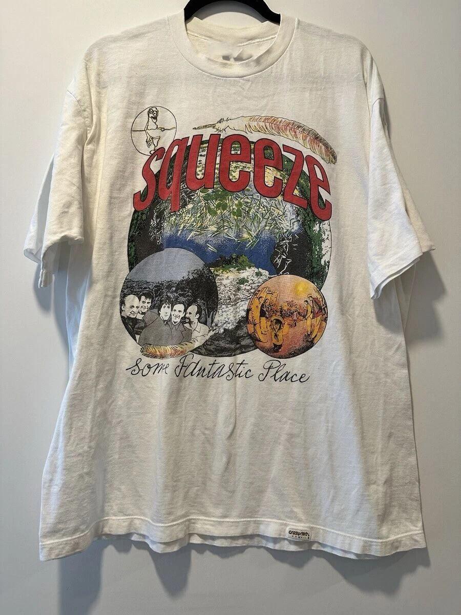 Squeeze Band White T-Shirt Cotton Full Size Unisex S-5XL BL956 M