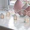 LED Christmas Lights  Small House Shape Lights String Xmas Decor Light for Garden Terrace and Lawn