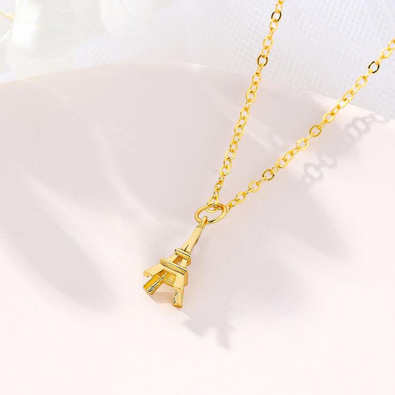 

Мода темперамент ожерелье женская ниша проекция ins дизайн смысл Париж Эйфелева башня ожерелье ювелирные изделия