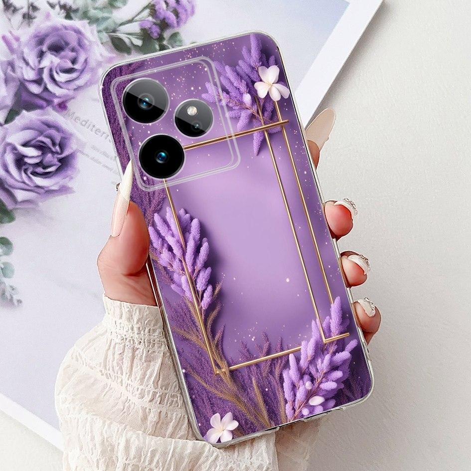 For Realme GT 7 7T Case 2025 Popular Flower Soft Clear Silicone TPU Protective Cover For Realme GT7 Pro RMX5011 Phone Case Shell