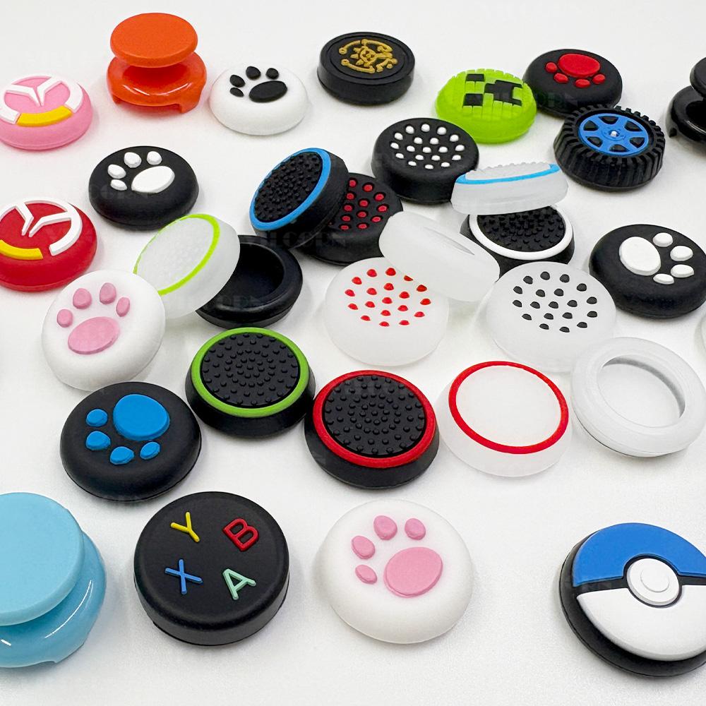 4 stk. Analog Joystick Tommelspakgrephetter For Switch 2 Joycon Hette Silikongummi Joystickhette Beskyttere For PS5 PS4 XBOX
