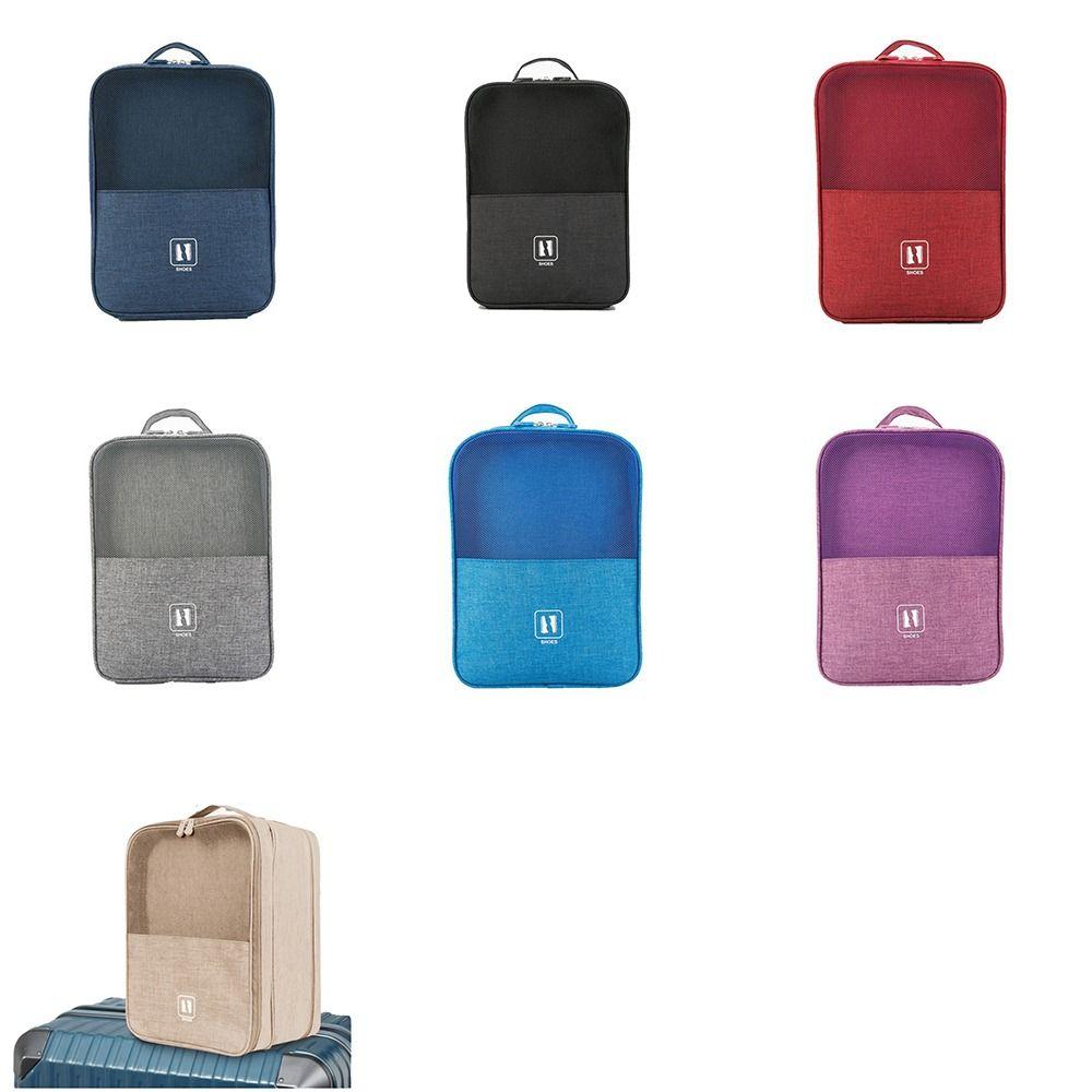 Breathable Mesh Shoes Storage Bag Double Layer Shoes Packaging Pouch  For Business Trip