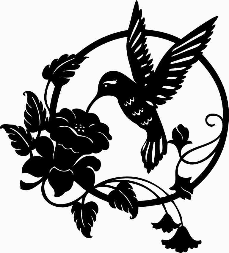 Printtoo Card Making Bird & Floral Pattern Square Wooden Rubber Stamp Craft Stamps-2 X 2