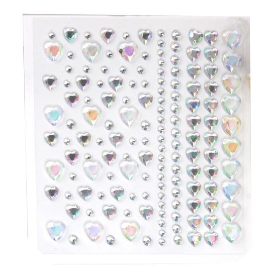 Colorful Rhinestone Stickers for DIY Crafts Star Moon Gem Stickers for Scrapbooking & Journaling Self-Adhesive Sparkling Gems for Card Making