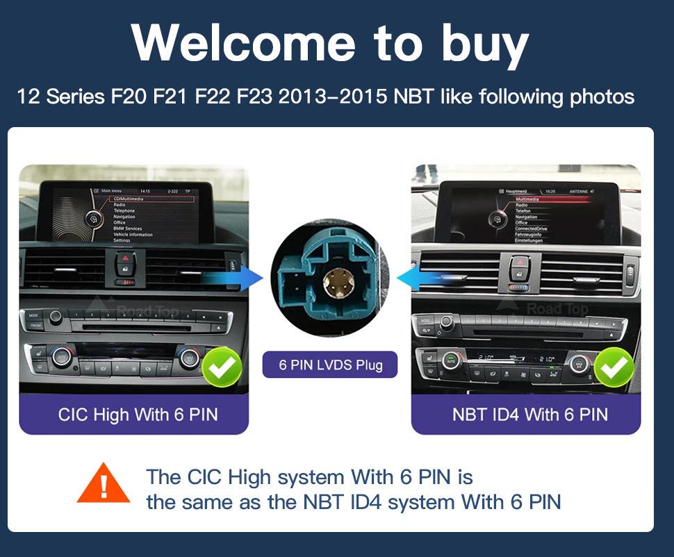 BMW 1-5 Series Wireless Carplay & Android Auto Multimedia Touchscreen