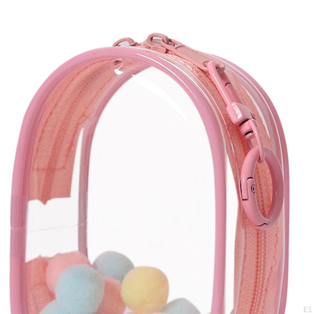 Clear Doll Storage Bag Organizer, Mini Figure Case, Tiny Pouch, Outdoor