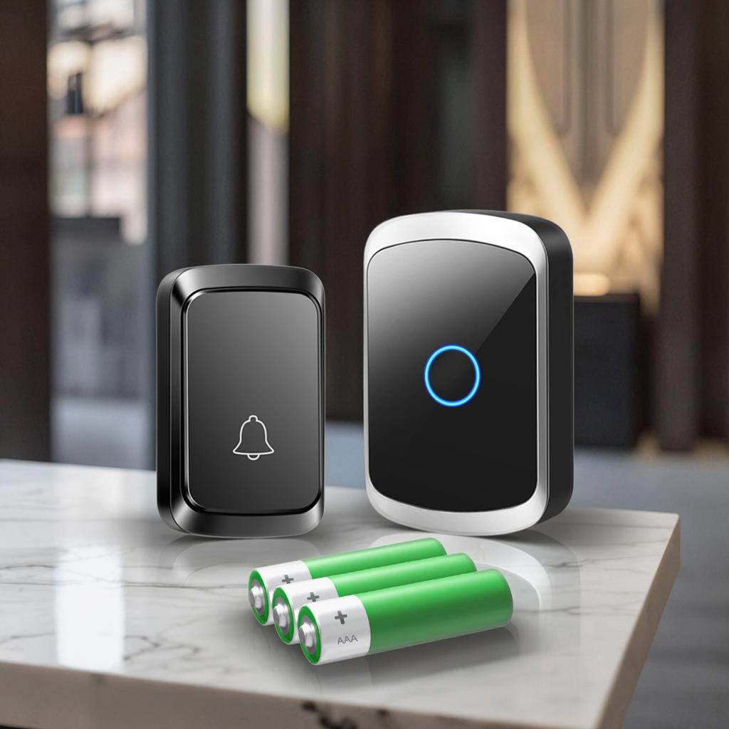 CD Quality Sound and LED Flash Mini Waterproof Wireless Doorbell Operating at Over 1000 Feet Wireless Door Bell (White,Wireless) белый