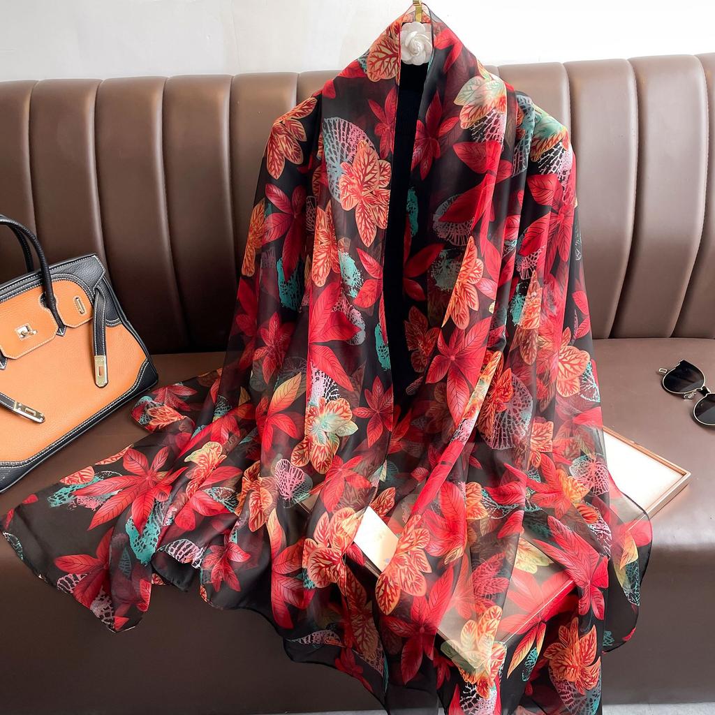 Women Scarf Fashion Large Silk Scarves Shawls Wraps Female Hijabs Pashmina Foulard Bandana Neck Hijabs Long Size Scarfs