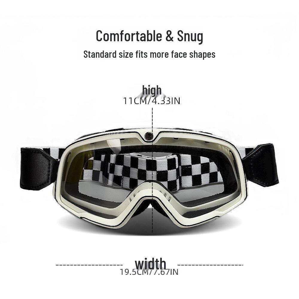 Retro Winddichte Motorradbrille - 100% Schützende Brille für Outdoor-Fahrten & Sport