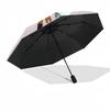 1pc Pippi Longstocking Automatic Folding Umbrella, Portable Collapsible Design, Casual Outdoor Accessory L1127006