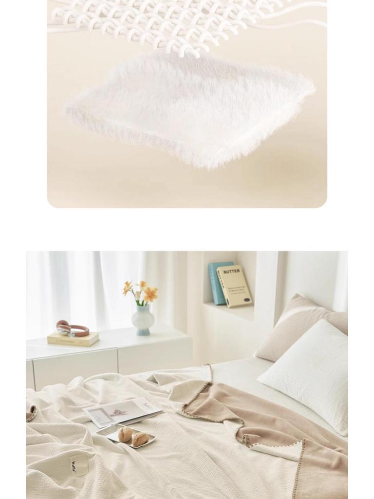 Thickened Coral Fleece Winter Blanket - Warm Office Nap Shawl for Sofa or Bed