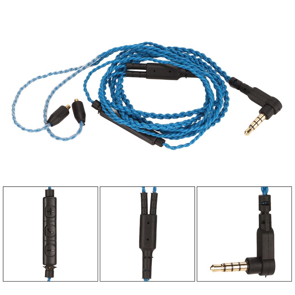 Replacement Headphone Cable OFC   Earphone Cable with Mic Compatible for SE215 SE315 SE535 SE846