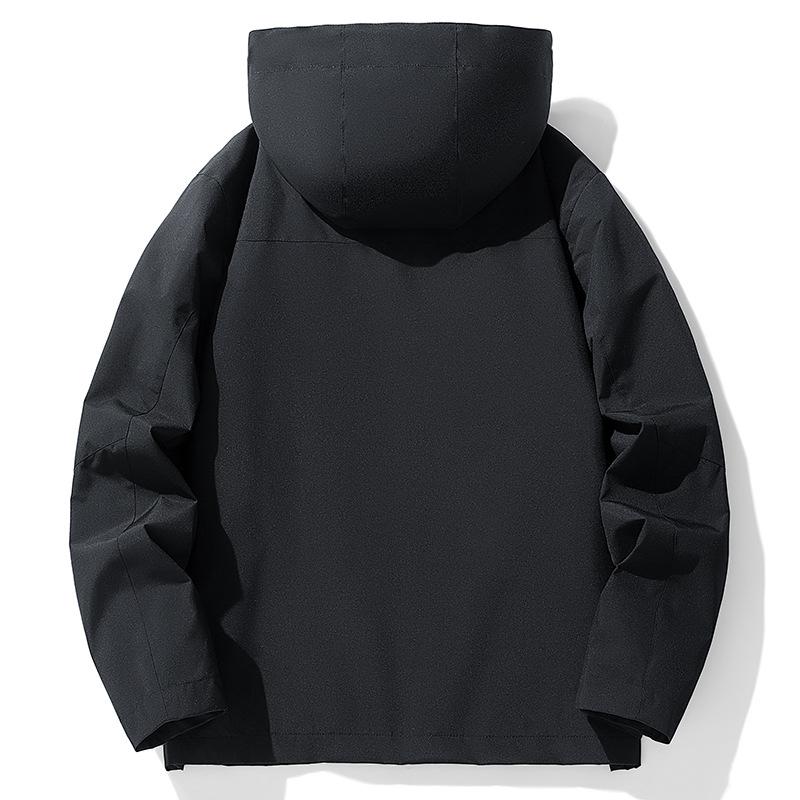 Casual autumn jacket tooling versatile jacket men's spring and autumn thin jacket couple women's waterproof trench coat outdoor