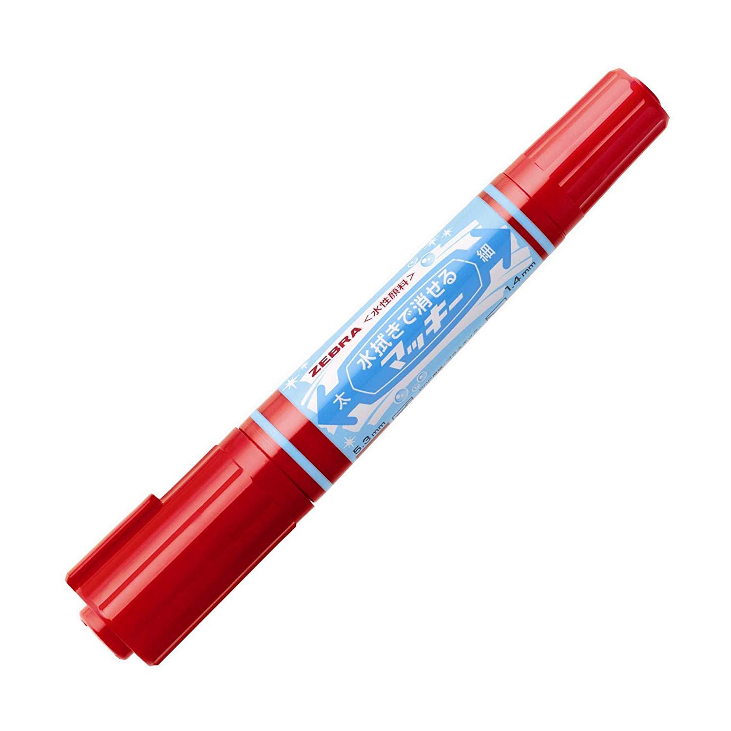 

Zebra Erasable Maki Marker Water-Based Pen, Red, P-WYT17-R красный