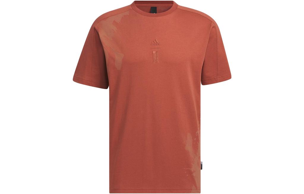 Men's Adidas T Shirts Men's Wild Tan Crew Neck Moderate Straight Fit