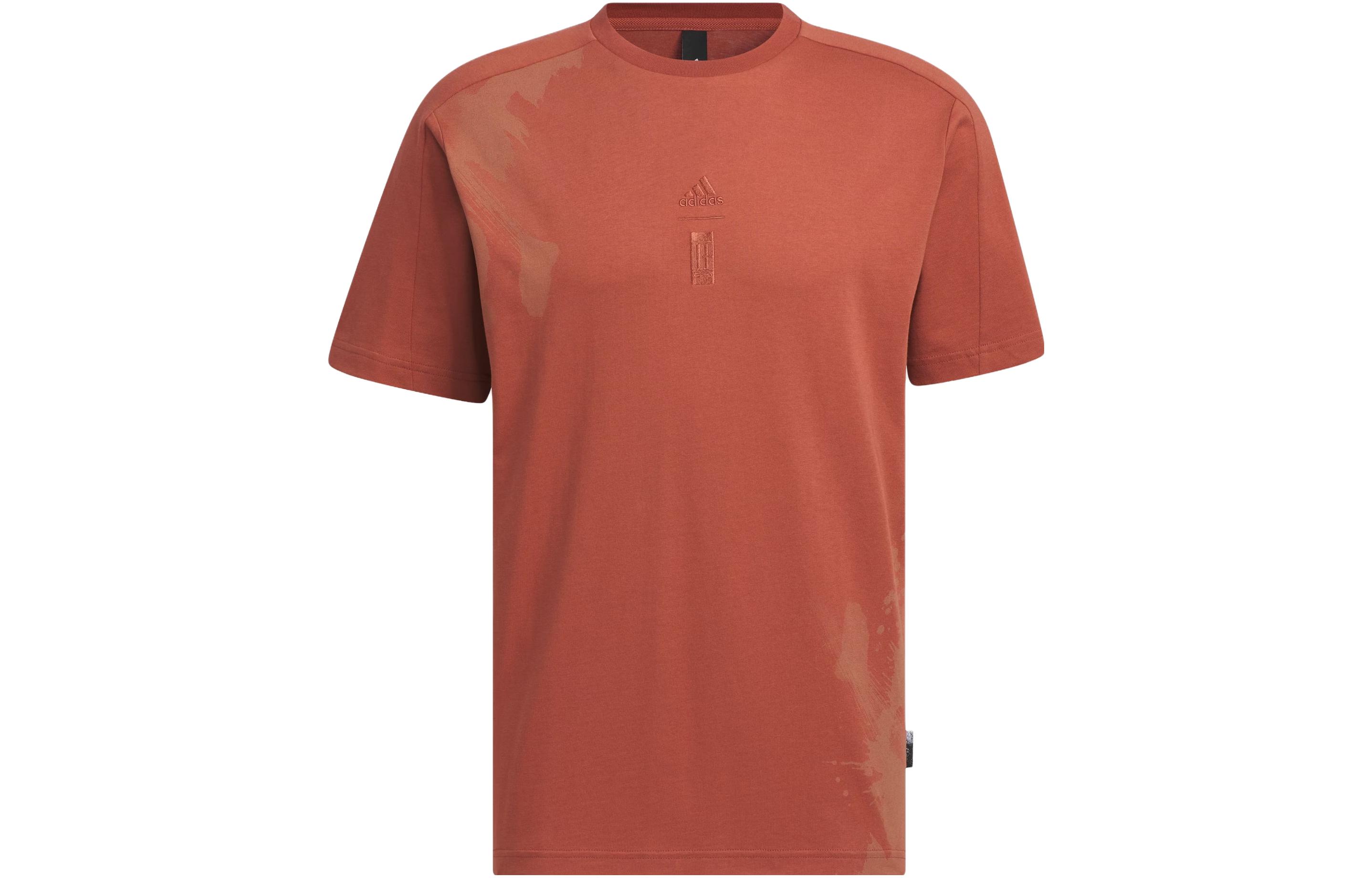 Adidas T Shirts Men s Wild Tan Crew Neck Moderate Straight Fit IT4990 L